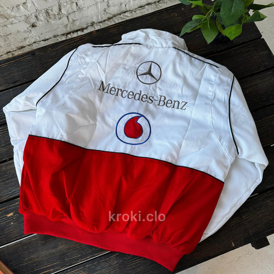 Бомбер "Ignition" white vintage