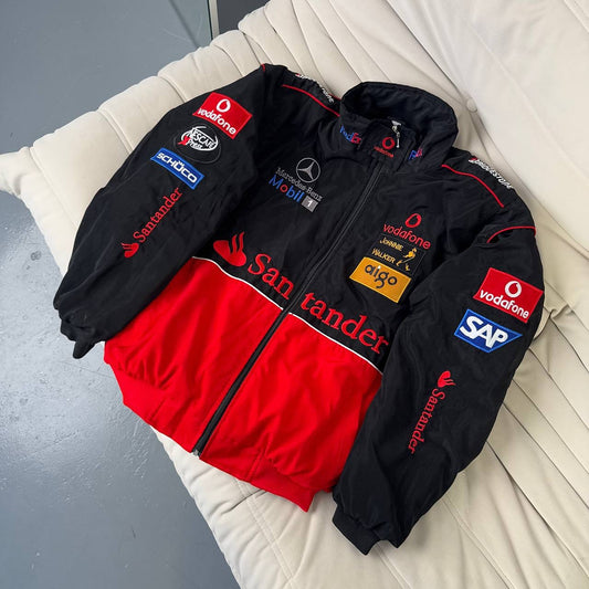 Бомбер "Ignition" red vintage