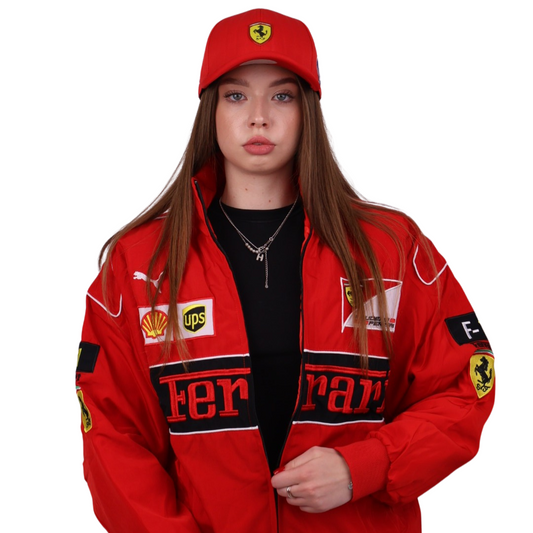 Бомбер "Blitz" red vintage