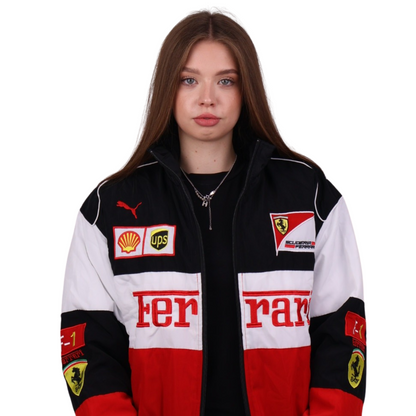 Бомбер "Blitz" white vintage