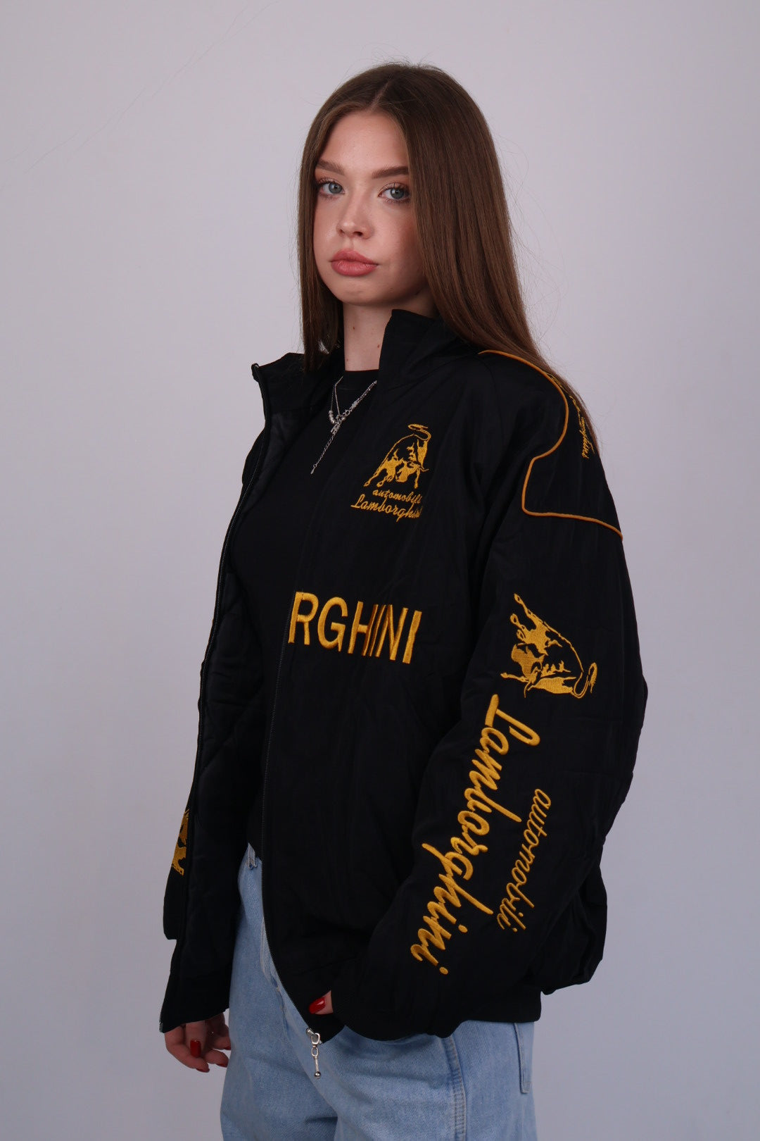 Бомбер "Vector racing" vintage