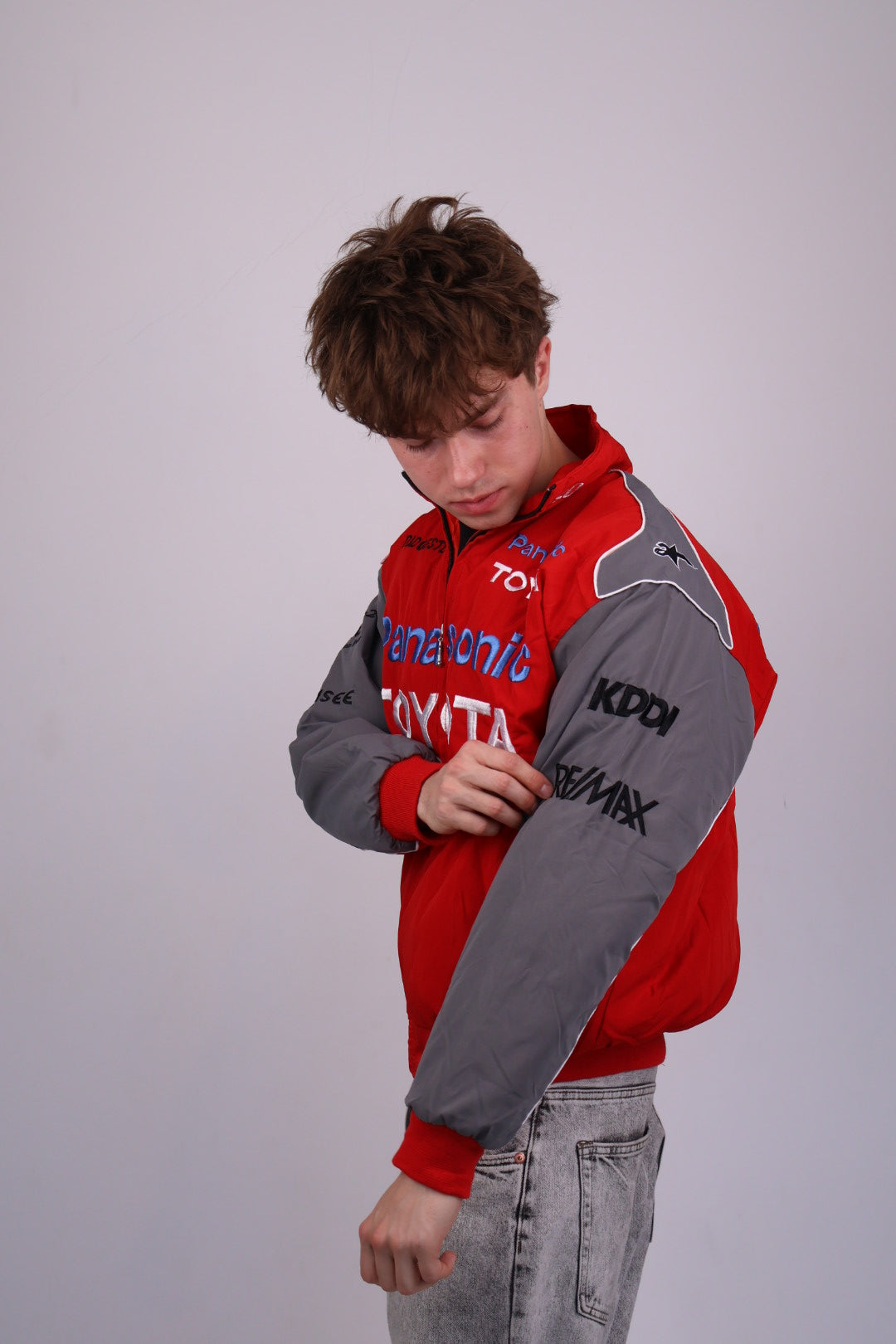 Бомбер "Synapse racing" vintage