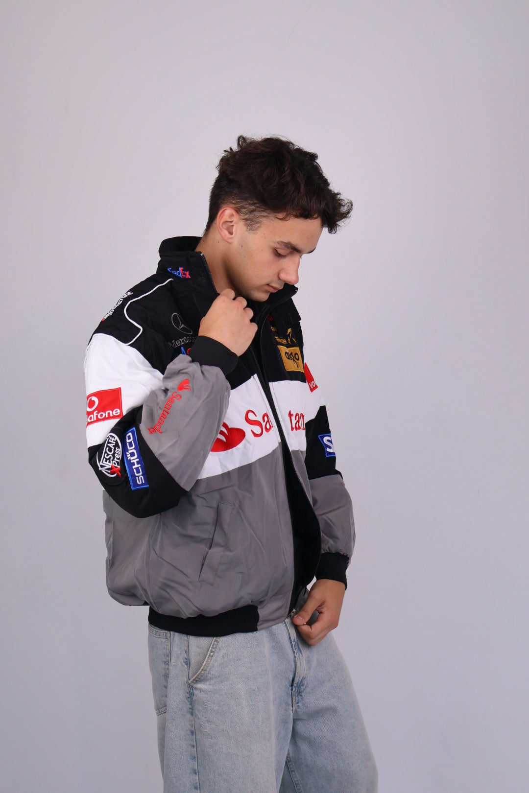 Бомбер "Ignition" gray vintage