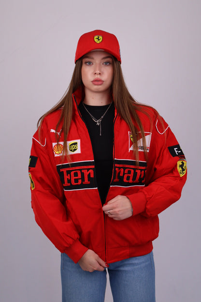 Бомбер "Blitz" red vintage