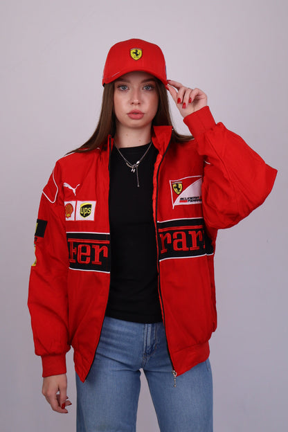 Бомбер "Blitz" red vintage