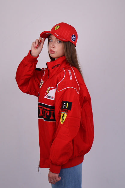 Бомбер "Blitz" red vintage