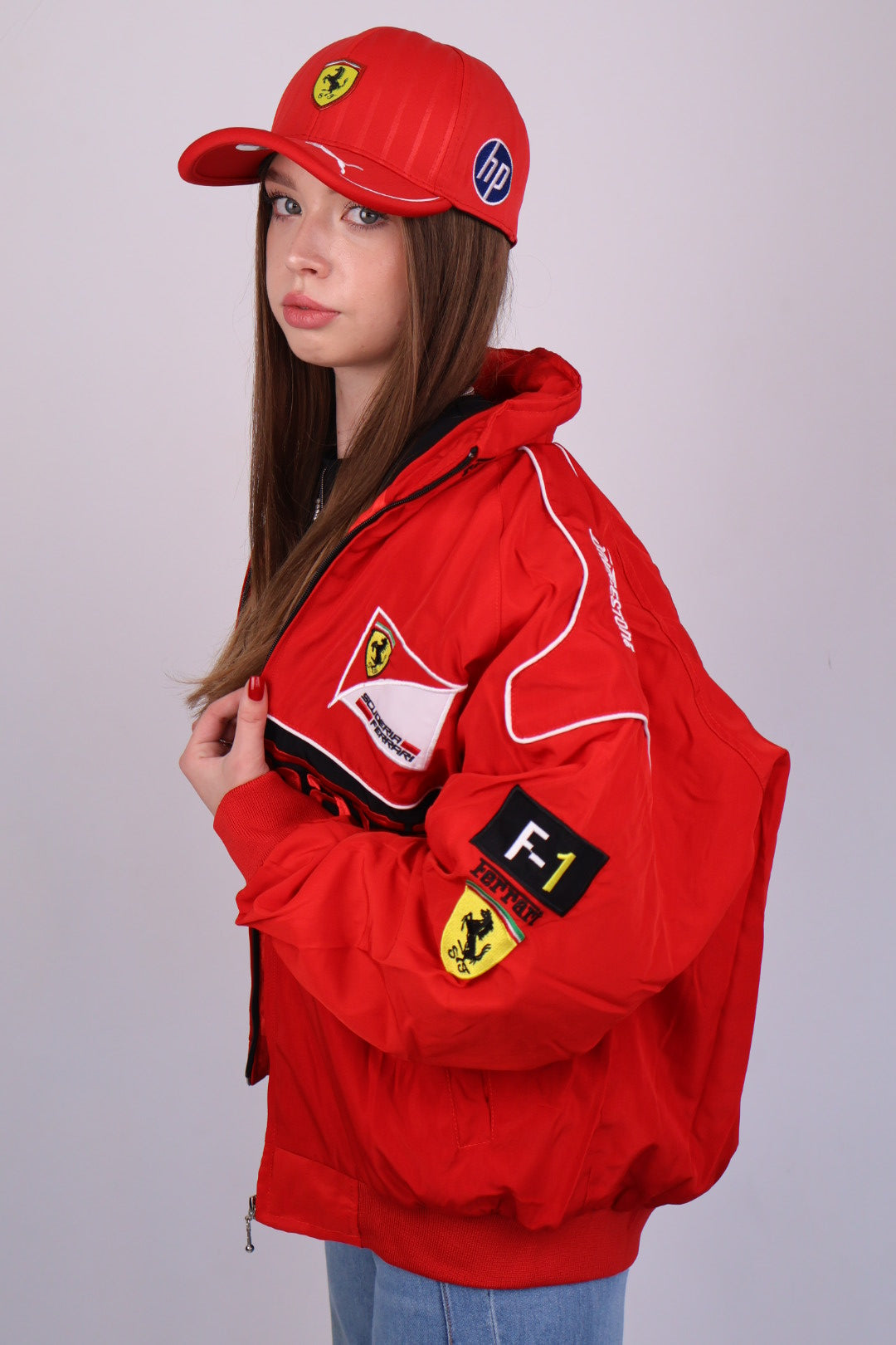 Бомбер "Blitz" red vintage