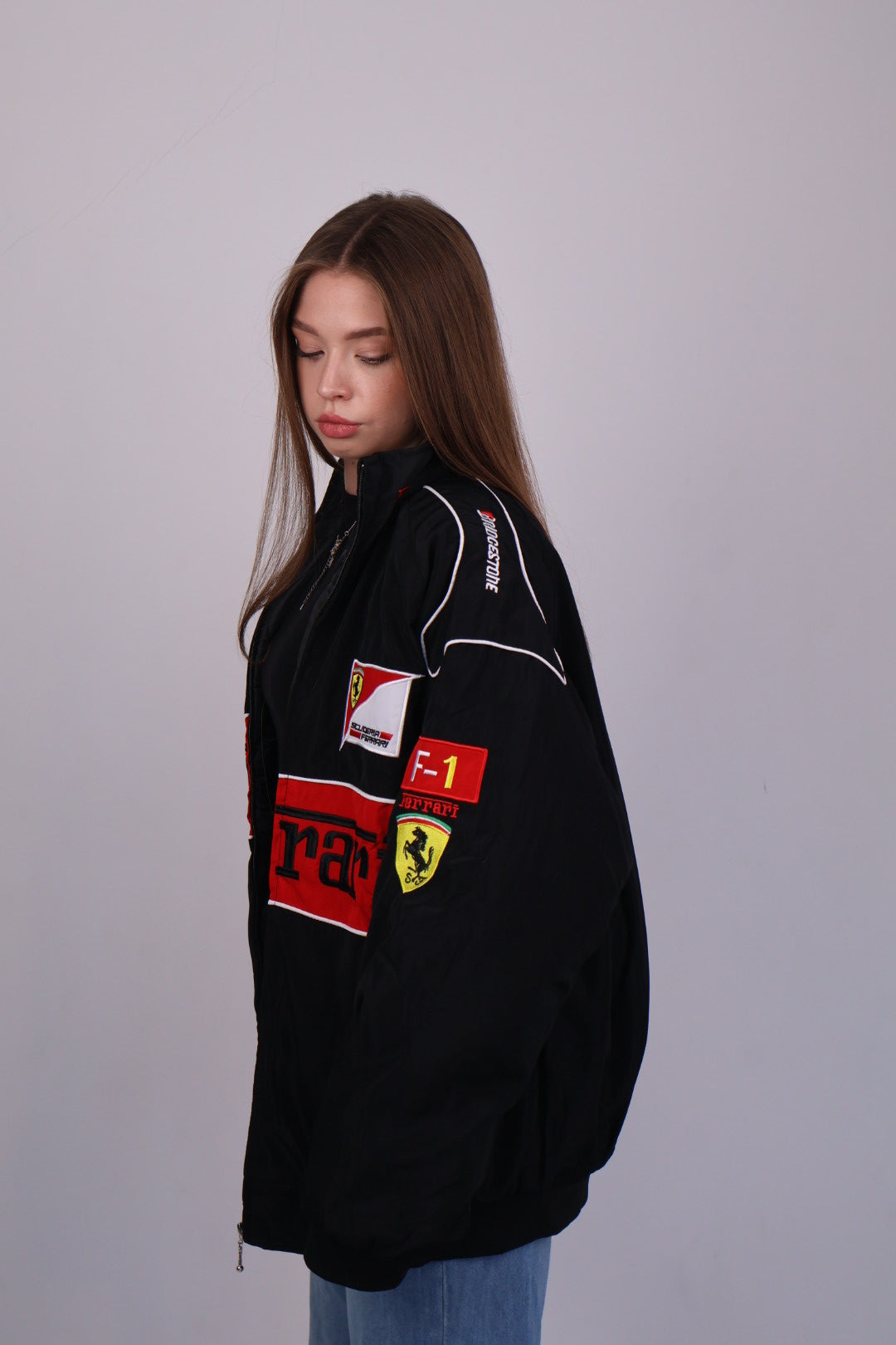 Бомбер "Blitz" black vintage