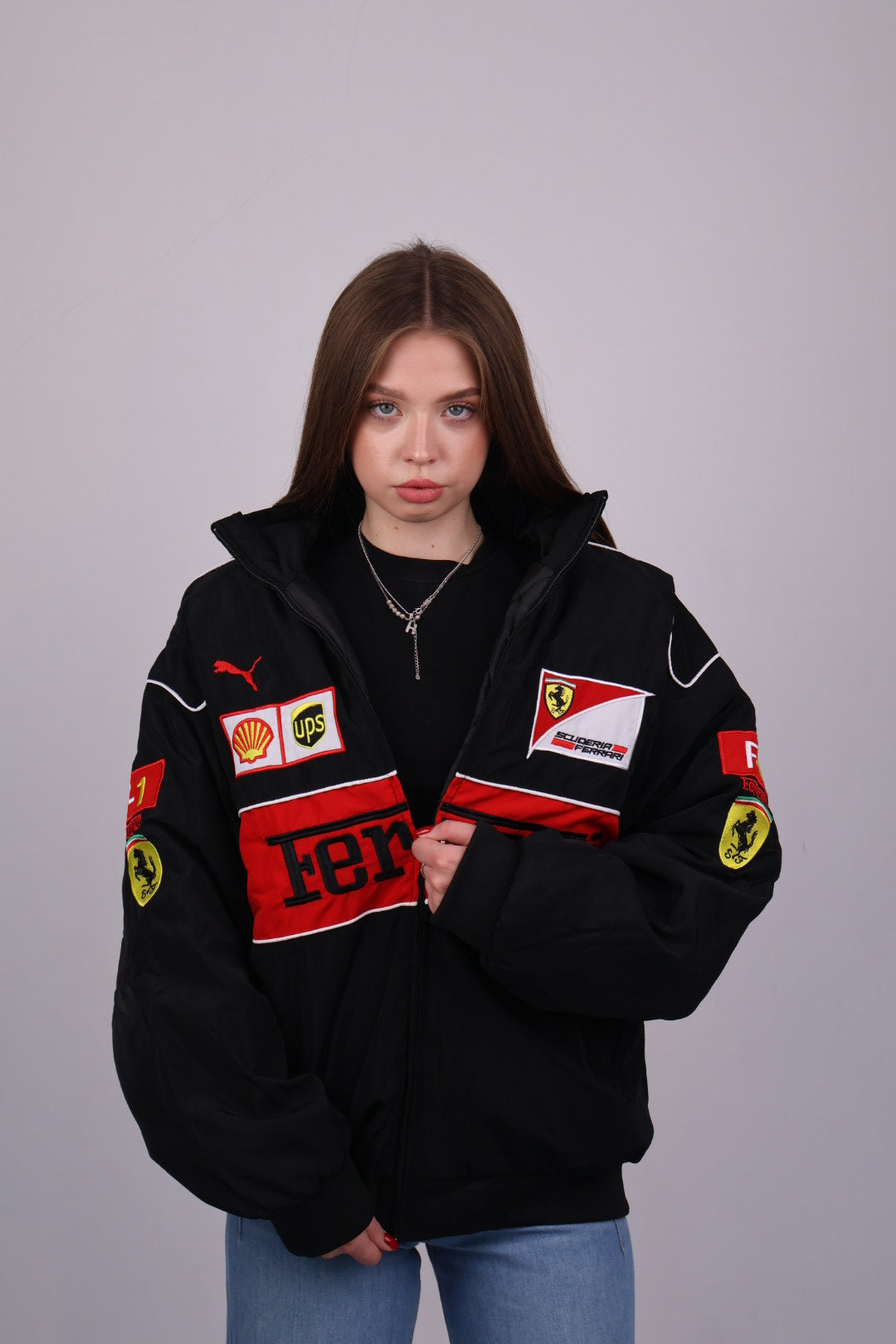 Бомбер "Blitz" black vintage