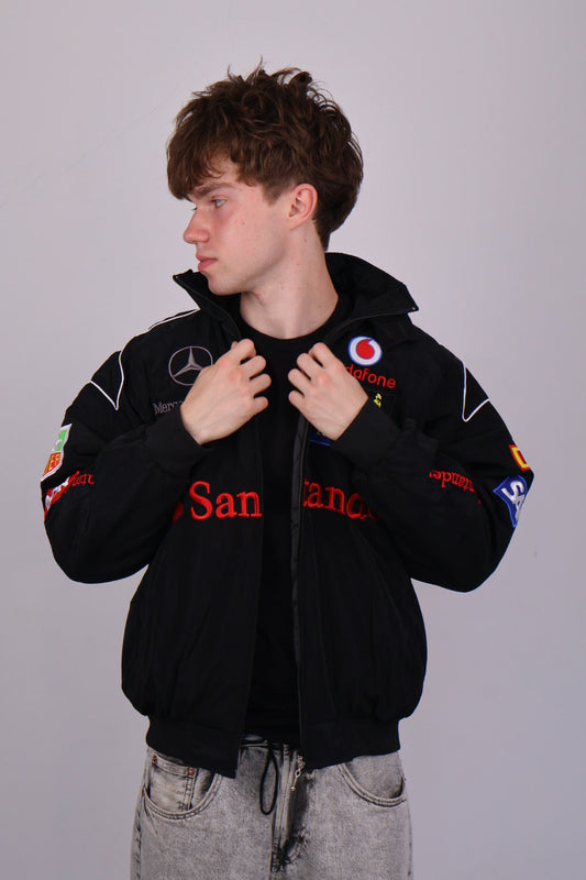 Бомбер "Ignition" black vintage