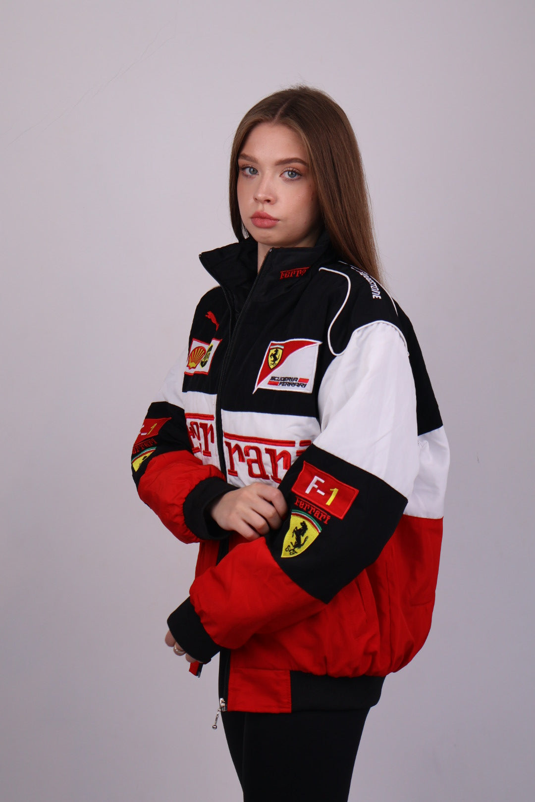 Бомбер "Blitz" white vintage