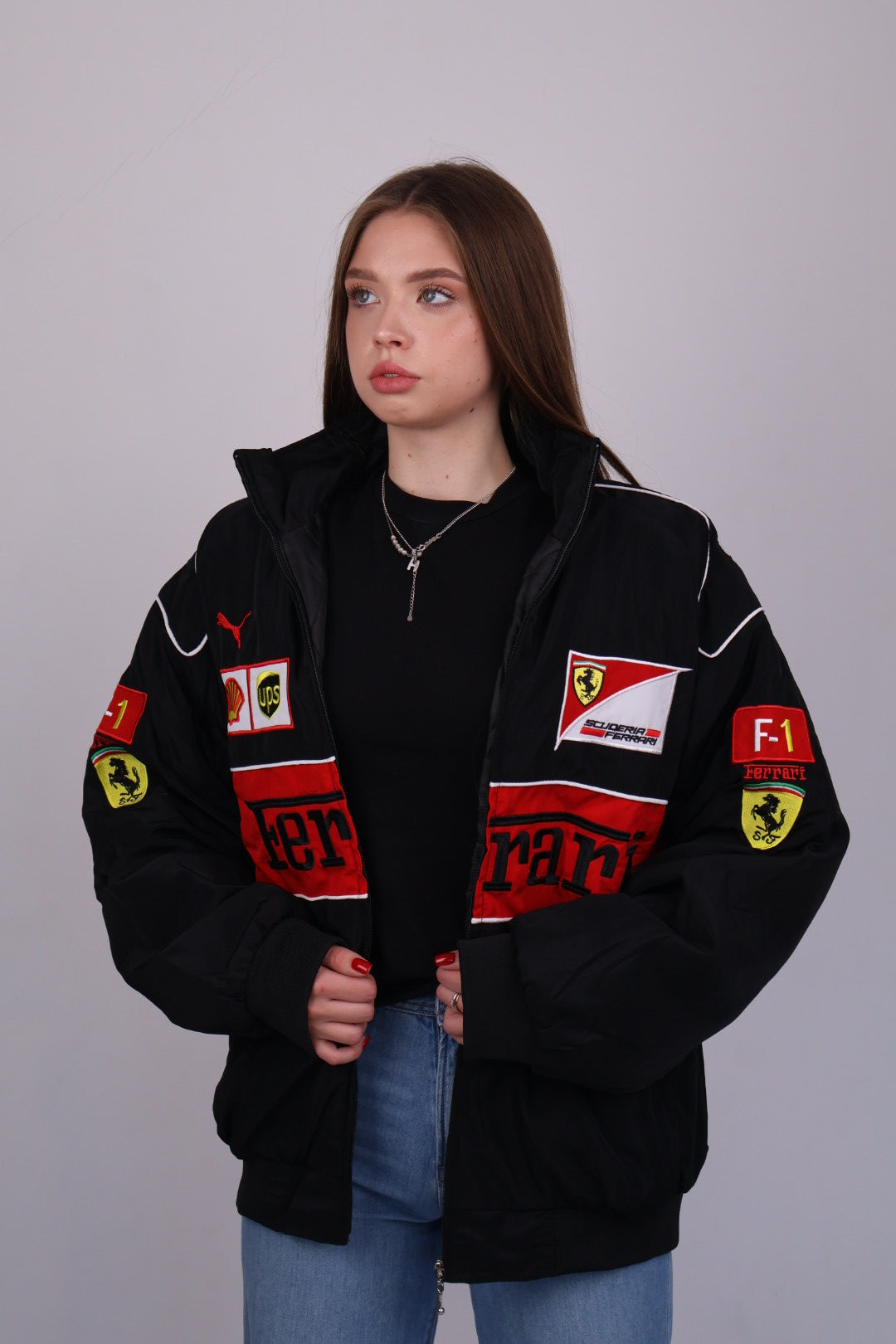 Бомбер "Blitz" black vintage