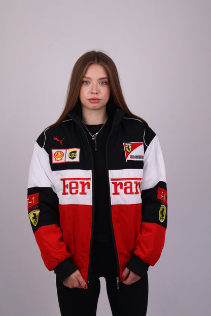Бомбер "Blitz" white vintage